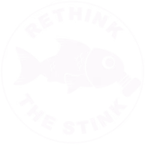 rethink t stink logo white